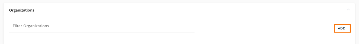 Adding an organization
