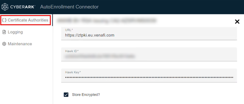 Configure the CA in AEC